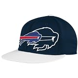 NFL Men's End Zone 2 In 1 Flat Visor Flex Hat - Tw80Z (Buffalo Bills, Large/X-Large)