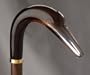 Swan Walking Stick / Cane Wooden Body / Shaft, Made in Italy