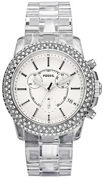 Fossil #CH2688 Unisex Stella Clear Acrylic Chronograph Watch