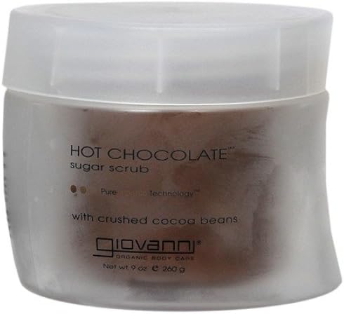 Giovanni Hot Chocolate Sugar Scrub with Crushed Cocoa Beans 9 oz