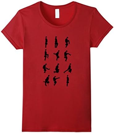 Women's The Ministry Of Silly Walks T-Shirt XL Cranberry