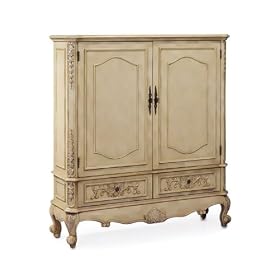 Heirloom Double Bookcase 55h Wood-door Ivory by Home Decorators Collection