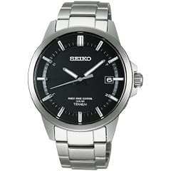 [セイコー]SEIKO 腕時計 SPIRIT SMART スピリット スマート チタン ソーラー電波 ブラック SBTM145 メンズ