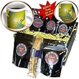 Yves Creations Poinsettia Designs - Gold Poinsettia - Coffee Gift Baskets - Coffee Gift Basket