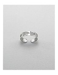 Feet Toe Ring In 92.5 Sterling Silver