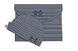 Cocooi Babywrap Newborn Baby Swaddle and Matching Hat, 100% Merino, Navy Stripe