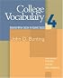 College Vocabulary: Book 4 (English for Academic Success)