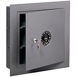 SentrySafe 7150 Dual Protection Wall Safe, 670 Cubic Inches, Gray