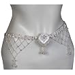 Her Gifts Sterling Silver Belly Chain Length 37.5 inches