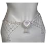 Sterling Silver Belly Chain Women Jewelry Length 38 Inches