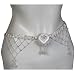 Sterling Silver Belly Chain Women Jewelry Length 38 Inches