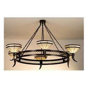 Rustic Lodge Wagon Wheel Chandelier by Meyda Tiffany by Meyda