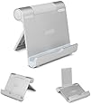Anker Multi-Angle Portable Stand for 4 to 10-Inch Smartphones, E-Reader and Tablets - Silver