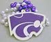 Kansas State Wildcats Mardi Gras Beads Necklace