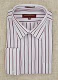 Phat Farm - Phat Farm White Red and Black Double Stripe Casual Dress Shirt