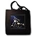 Florene Transportation - Harley Motorcycle On Navy and Black - Tote Bags