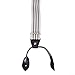 HDE Men's Formal Fashion Button End Adjustable Dress Suspenders - 1 1/4 Inch Wide (Off-White Striped)