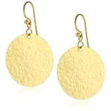GURHAN Lush High Karat Gold Dangling Disk Earr