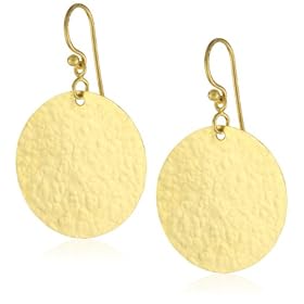 GURHAN Lush High Karat Gold Dangling Disk Earrings