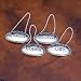 LIQUOR LABELS - SET OF 4 SILVER PLATED LIQUOR LABELS