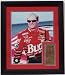 DALE EARNHARDT JR. FRAMED PHOTOGRAPH WITH REAL PIECE OF HIS RACE CAR - Dale Earnhardt...