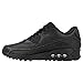 Nike Air Max 90 Leather Men Lifestyle Casual Sneakers New All Black