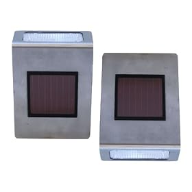 Tricod Stainless Steel Wall Mounted Solar Light, Pack of 2