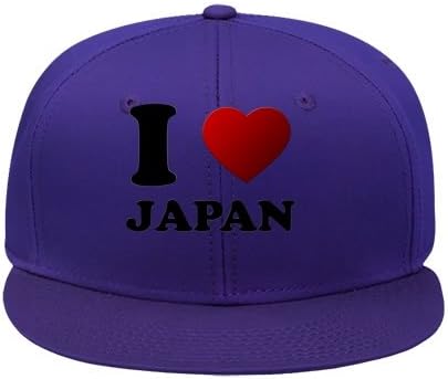 High Quality Genesim Hip Hop Caps For Male/female Outdoor Activity I Love Japan 3d Purple Cotton
