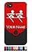 Personalized Case/Cover for iPhone 4/4S - ROWING CREW, ROW - Laser Engraved for Free