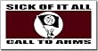 SICK OF IT ALL - Call To Arms - Sticker