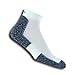 thorlos mens Lrmxm Thin Cushion Ankle running socks, White/Navy, X-Large US