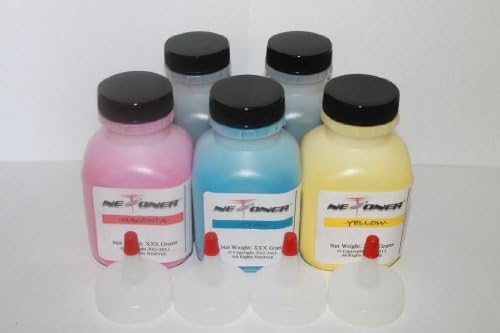 Okidata OKI Type D1, C110, C130, MC-160N High Yield Refill Toner Combo 5pk (2Blacks + CMY) - With 5 Chips