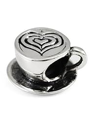 Ohm Sterling Silver Coffee Cup Latte Bead Charm