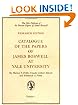 Catalogue of the Papers of James Boswell at Yale University (Yale Editions of the Private Papers of James Boswell)