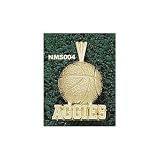 New Mexico State Aggies Solid 10K Gold ''AGGIES'' Basketball Pendant