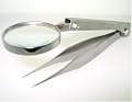 TWEEZERS w/MAGNIFIER = large size