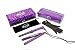 Yogi Hair Straightener and Wand Gift Pack Purple Zebra Design
