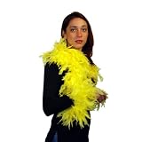 LAR - Accessoire - Boa Plumes Jaune