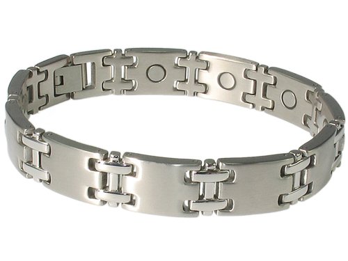 mecara ac12e Men’s Classic Stainless Steel Magnetic Bracelet.Introductory pricing for the U.S market/ Free shipping by Campbell International