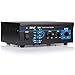 Home Audio Power Amplifier System - 2X75W Mini Portable Dual Channel Surround Sound Stereo Receiver Box w/ LED - For Amplified Subwoofer Speakers, CD DVD Player, Theater via 3.5mm RCA - Pyle PCA3