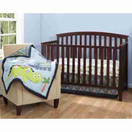 Bananafish Little Dino 3-Piece Adorable Crib Bedding Set