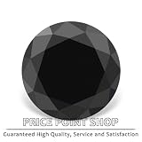 1.30Ctw AAA Black Round Brilliant Natural Loose Diamond For Stud