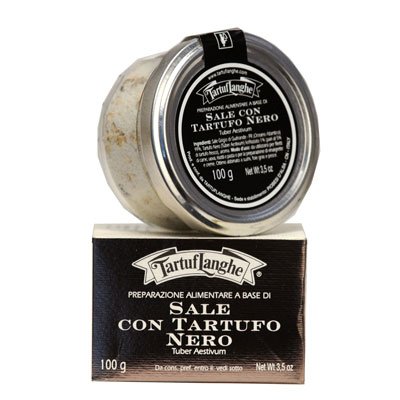 Childrens Toyshop  Gourmet Food : Black Truffle Infused Sea Salt (Sale con Tatufo Nero) 100g.