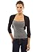 PattyBoutik Women's Bolero Shrug Light Knit Cardigan (Black XL)