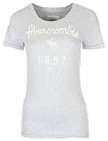 Abercrombie & Fitch Womens T-Shirt Crew Neck Grey