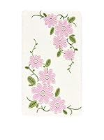 Pandora Alfombra de Baño Margherita (Blanco/Rosa)