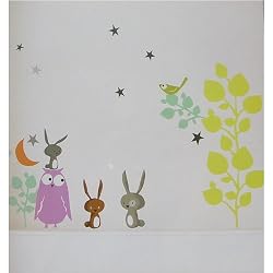 Animals Fairy Tales Child Wall Stickers Removable Repositionable