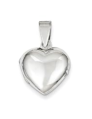 Sterling Silver Domed Heart Locket