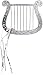 Forum Novelties Women's Silver Harp For Angel Costumes