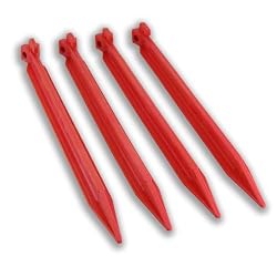 12" Tent Pegs - Set of 4 - Non Rust ABS Pegs